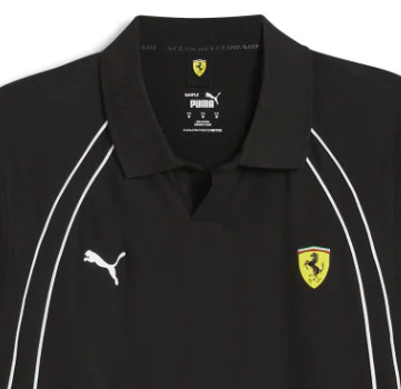 Ferrari Kragenhemd, Puma, Race, schwarz
