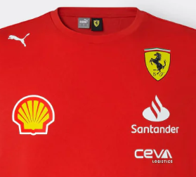 Ferrari Rundhals-T-Shirt, Puma, Team, Rot, 2024