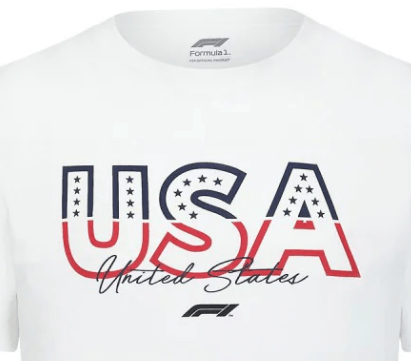 Forma 1 póló, F1 Fanwear Austin GP SE, fehér, 2022 - FansBRANDS® - HU