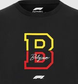 Forma 1 póló, F1 Fanwear Spa GP SE, fekete, 2022 - FansBRANDS® - HU