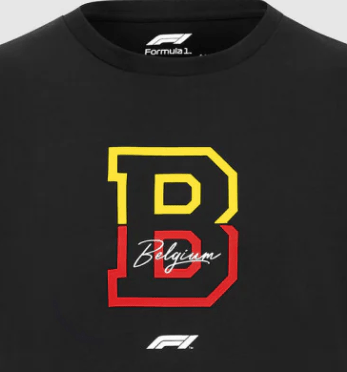 Forma 1 póló, F1 Fanwear Spa GP SE, fekete, 2022 - FansBRANDS® - HU