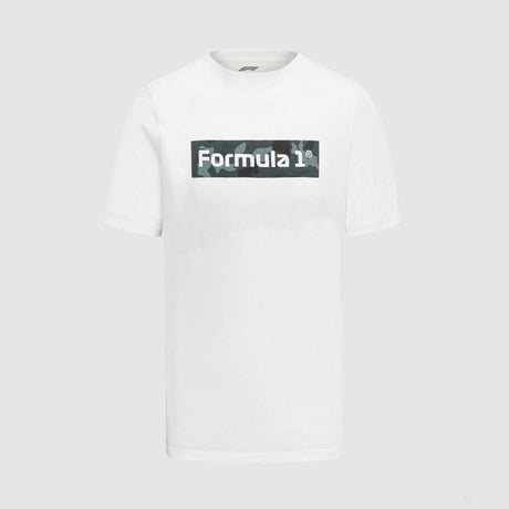 Formula 1 környakú póló, camoflage, fekete - FansBRANDS®