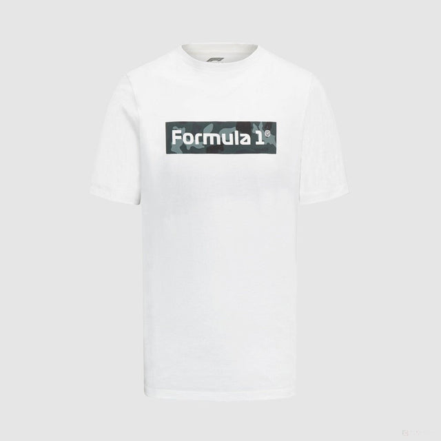 Formula 1 környakú póló, camoflage, fekete - FansBRANDS® - HU