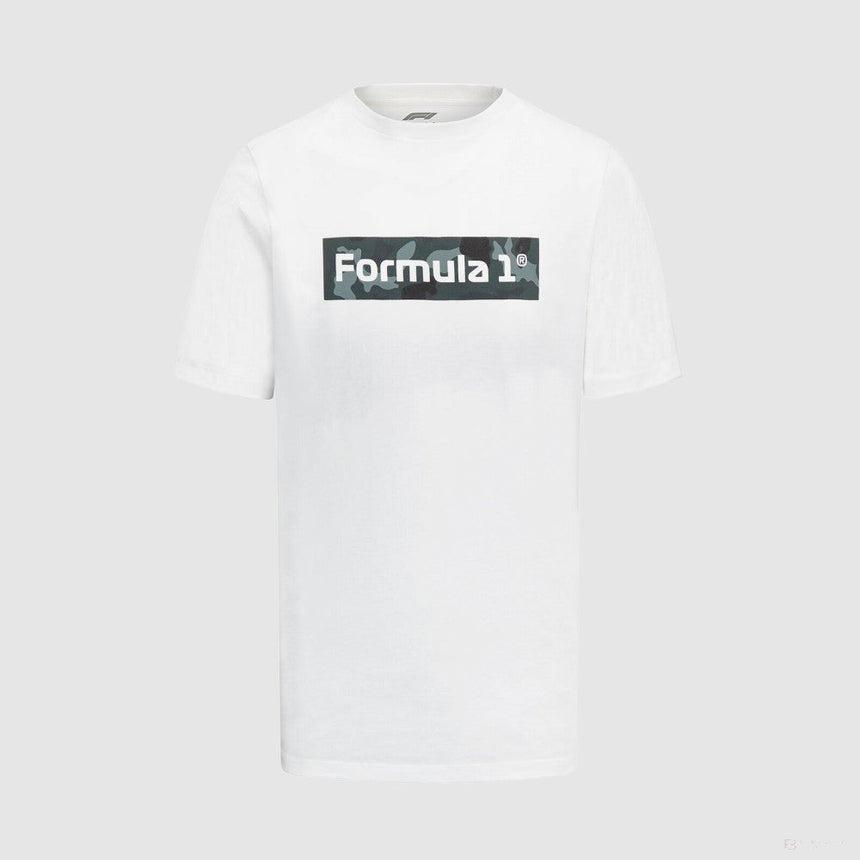 Formula 1 környakú póló, camoflage, fekete - FansBRANDS® - HU