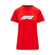 Formula 1 környakú póló, női, piros - FansBRANDS® - HU