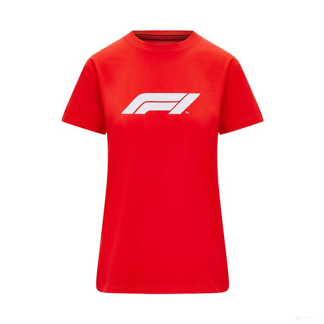 Formula 1 környakú póló, női, piros - FansBRANDS®