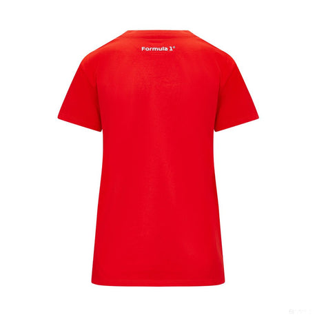 Formula 1 környakú póló, női, piros - FansBRANDS®