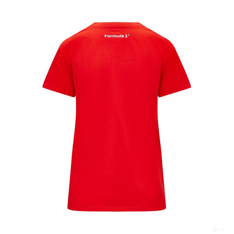 Formula 1 környakú póló, női, piros - FansBRANDS® - HU