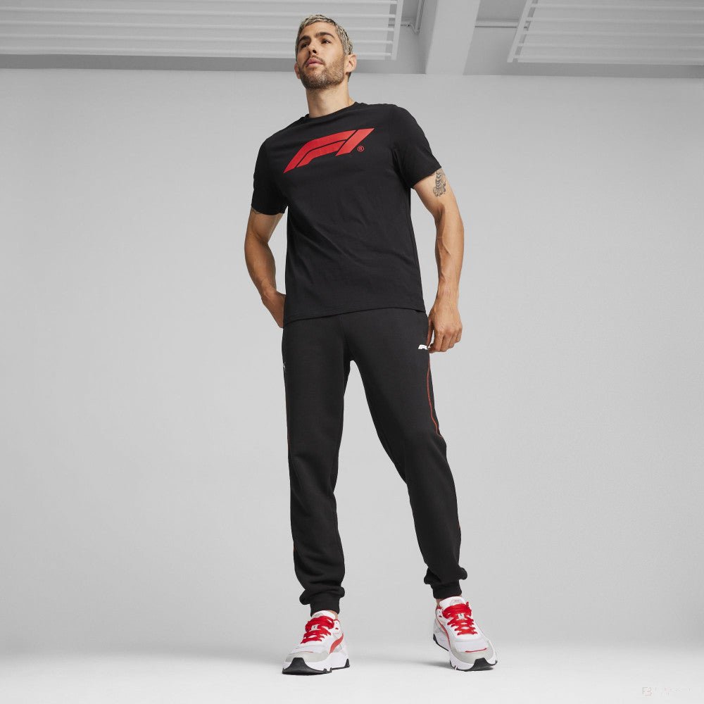 Formula 1 környakú póló, Puma, Essential Logo, fekete - FansBRANDS®