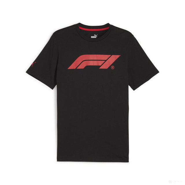 Formula 1 környakú póló, Puma, Essential Logo, fekete - FansBRANDS®