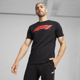 Formula 1 környakú póló, Puma, Essential Logo, fekete - FansBRANDS®