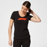 Formula 1 Női Póló, Formula 1 Logo, Fekete, 2020 - FansBRANDS®