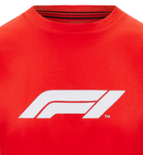Formula 1 környakú póló, női, piros