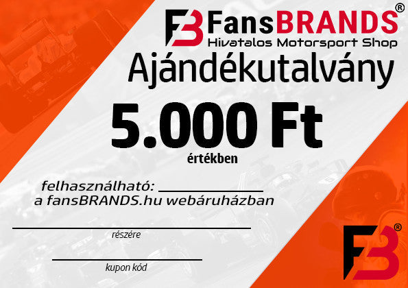 Ajándékutalvány 5.000 Ft