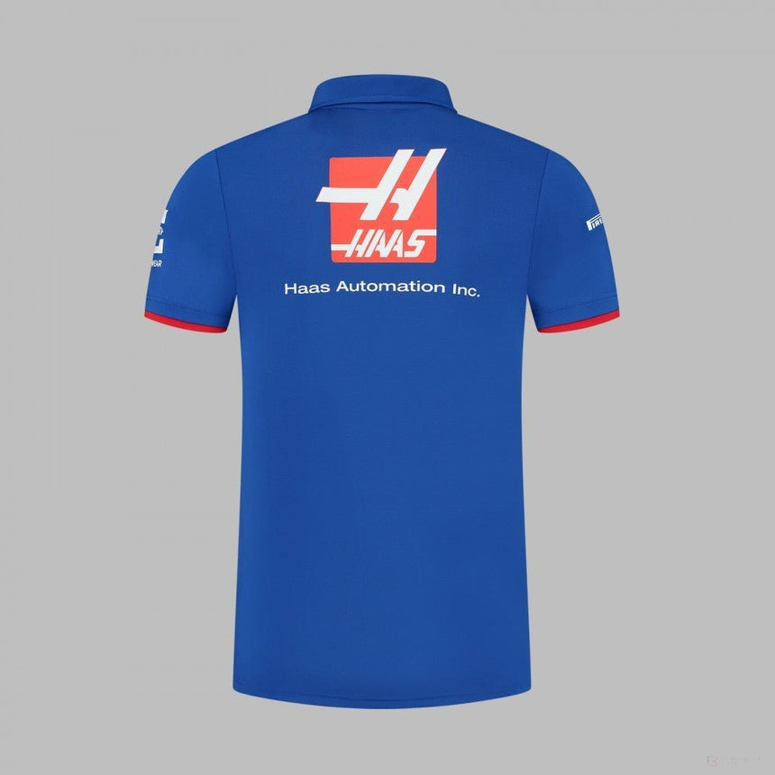 Haas F1 Csapat Póló, férfi, Kék, 2022, - FansBRANDS® - HU