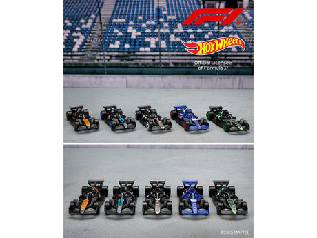 Hot Wheels F1 készlet, 5 db F1 autó a dobozban - FansBRANDS®