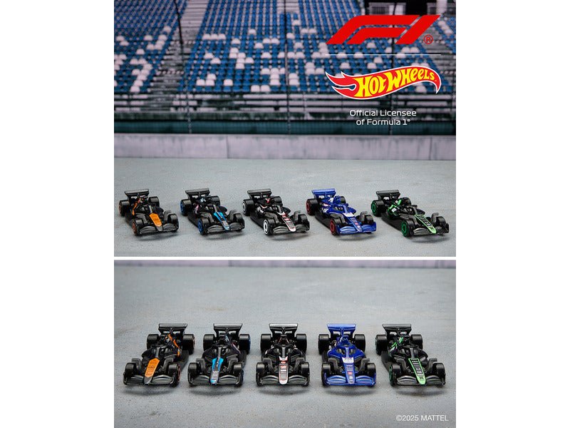 Hot Wheels F1 készlet, 5 db F1 autó a dobozban - FansBRANDS®