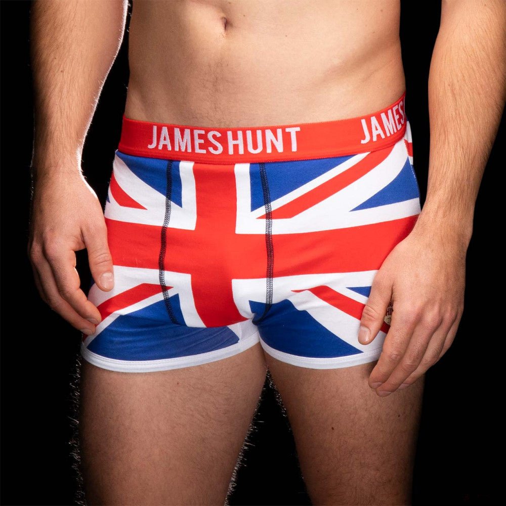 James Hunt Bukósisak + Union Jack Férfi Boxer - FansBRANDS®