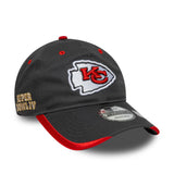 Kansas City Chiefs sapka, csapat kitűző, New Era, 9TWENTY, egyszerű, szürke - FansBRANDS® - HU