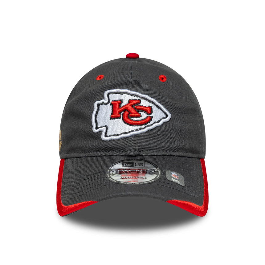 Kansas City Chiefs sapka, csapat kitűző, New Era, 9TWENTY, egyszerű, szürke - FansBRANDS® - HU