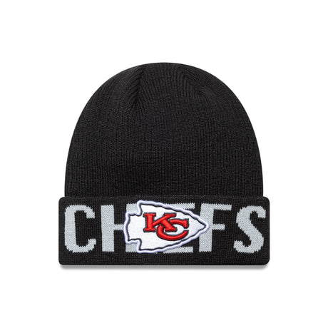 Kansas City Chiefs téli sapka, wordmark, New Era, fekete - FansBRANDS® - HU