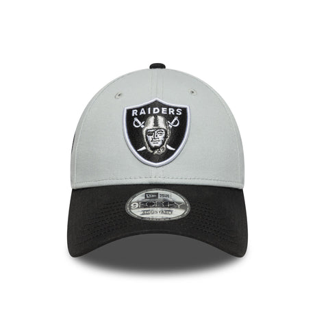 Las Vegas Raiders sapka, két tónusú kitűző, New Era, 9FORTY, oldalra varrt jelvény, fekete - fehér - FansBRANDS® - HU