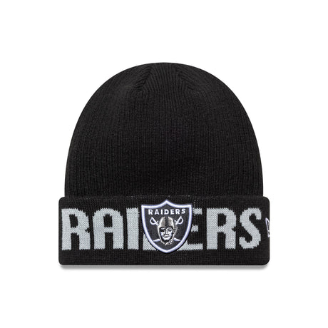 Las Vegas Raiders téli sapka, wordmark, New Era, fekete - FansBRANDS® - HU