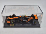 McLaren Modell Autó - Bburago Lando Norris - Miami Festés - Akril Doboz - MCL38