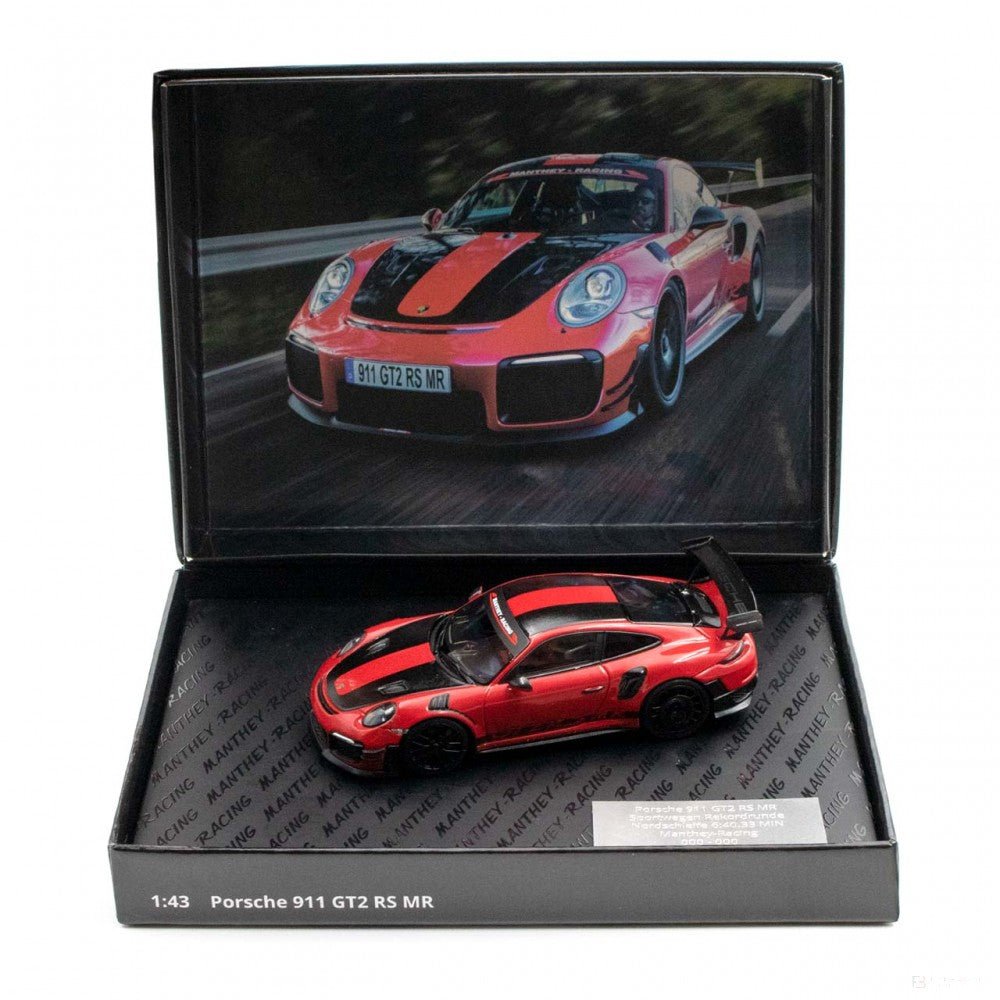 Manthey-Racing Porsche 911 GT2 RS MR 2018 Record lap Nordschleife 1:43 red Collector Edition - FansBRANDS®