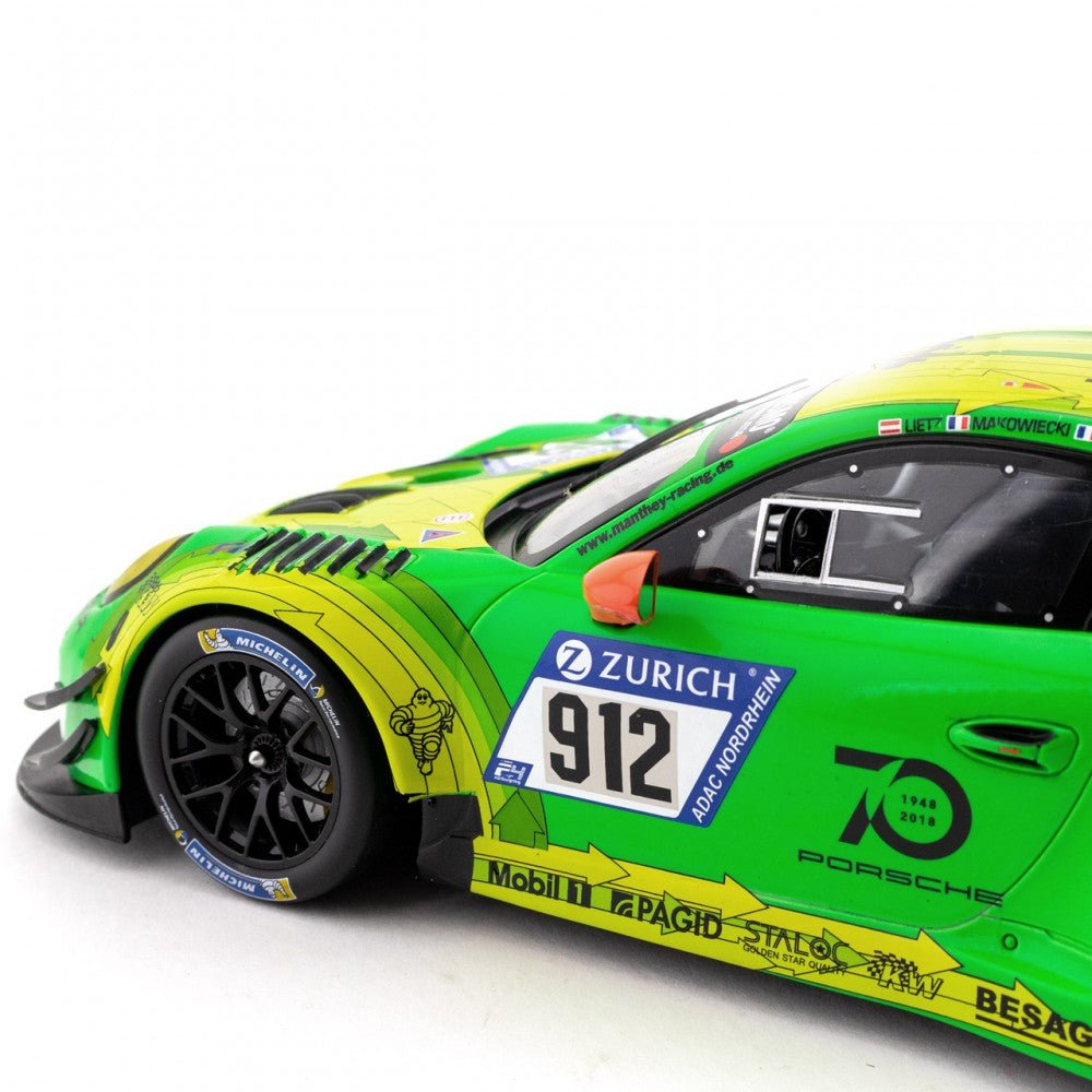 Manthey-Racing Porsche 911 GT3 R - 2018 Winner 24h Race Nürburgring #912 1:18 - FansBRANDS®