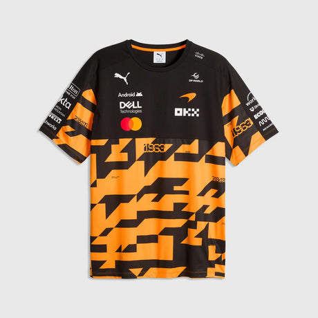 McLaren csapat póló, 1000. GP, Puma, papaya, 2026