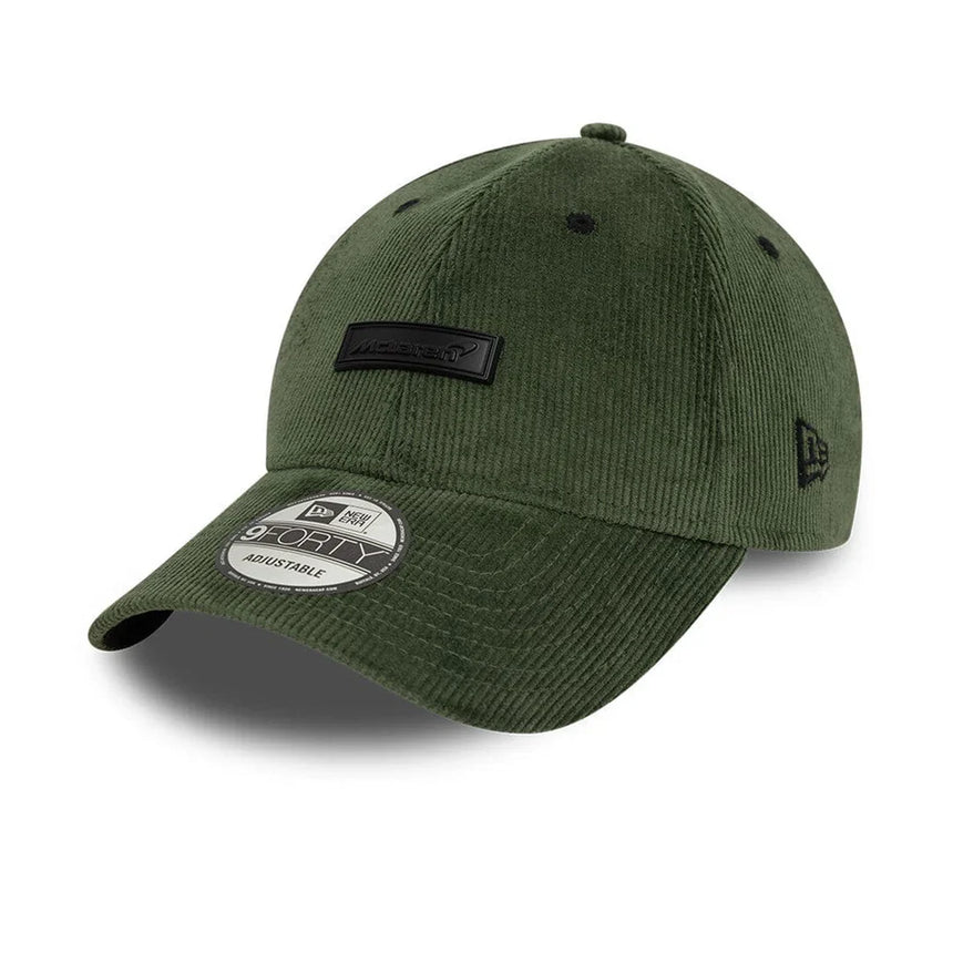 McLaren cap, New Era, corduroy, green