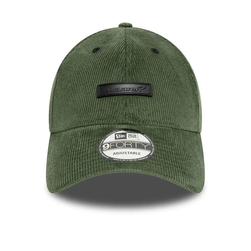 McLaren cap, New Era, corduroy, green