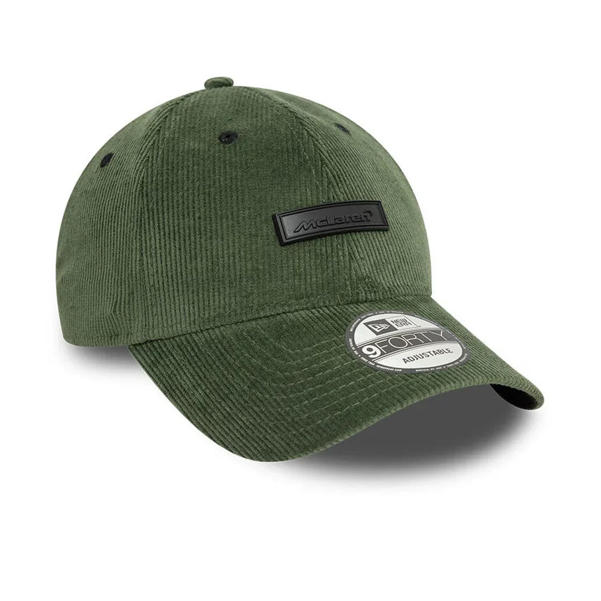 McLaren cap, New Era, corduroy, green