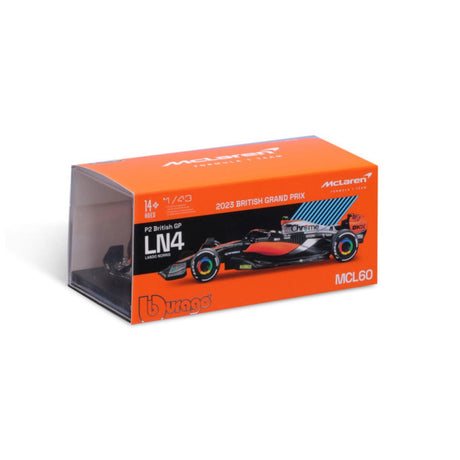 McLaren F1 modellautó, sisakkal, MCL60, bburago, 1:43, Lando Norris 4 - FansBRANDS® - HU