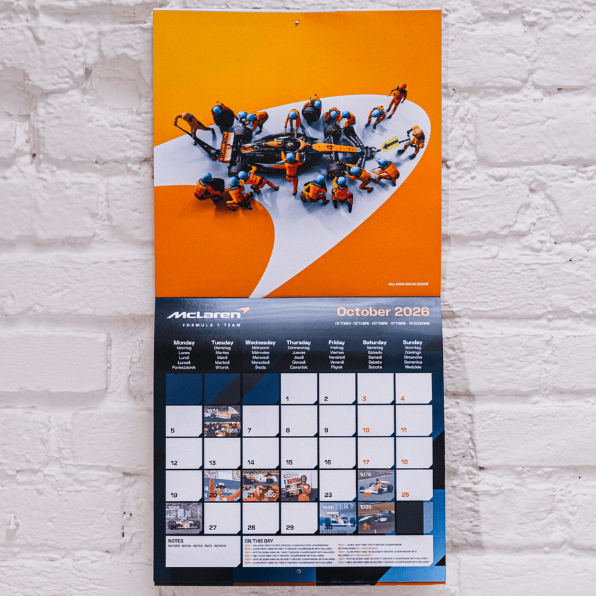 McLaren Formula 1 Team – Hivatalos naptár – 2026 - FansBRANDS® - HU