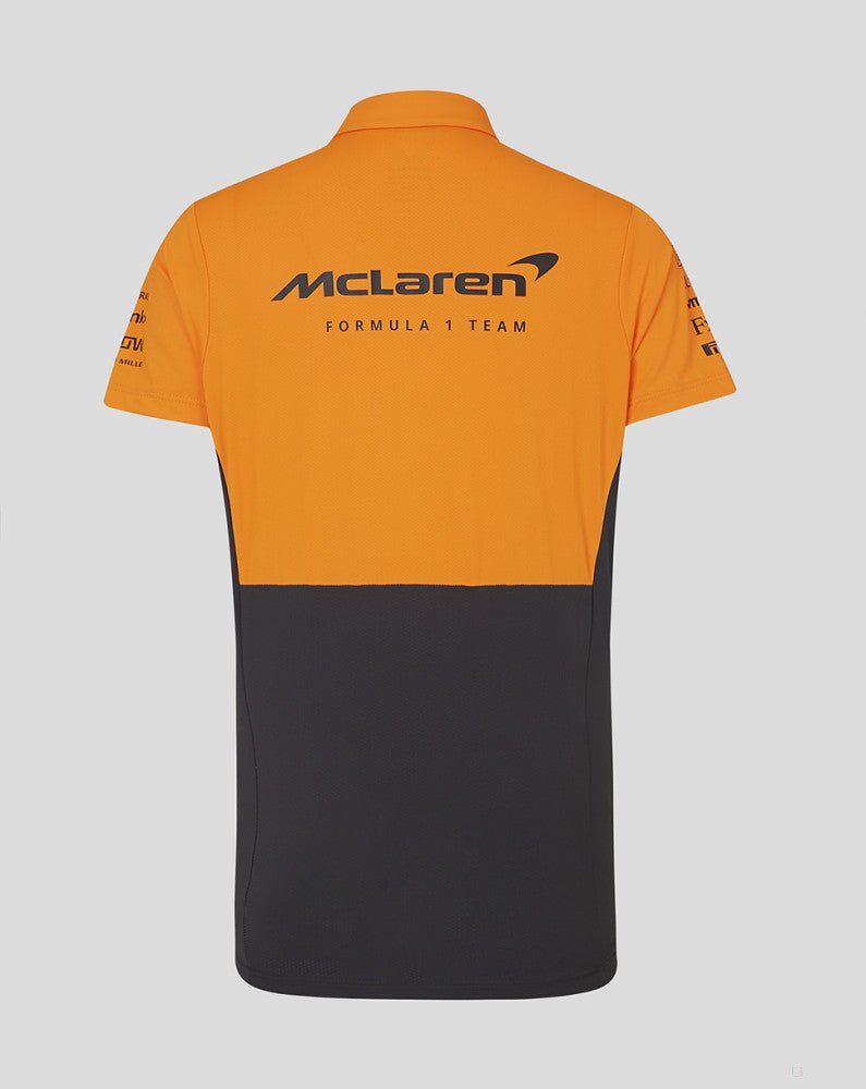 McLaren galléros póló, Castore, csapat, női, narancssárga, 2024 - FansBRANDS®