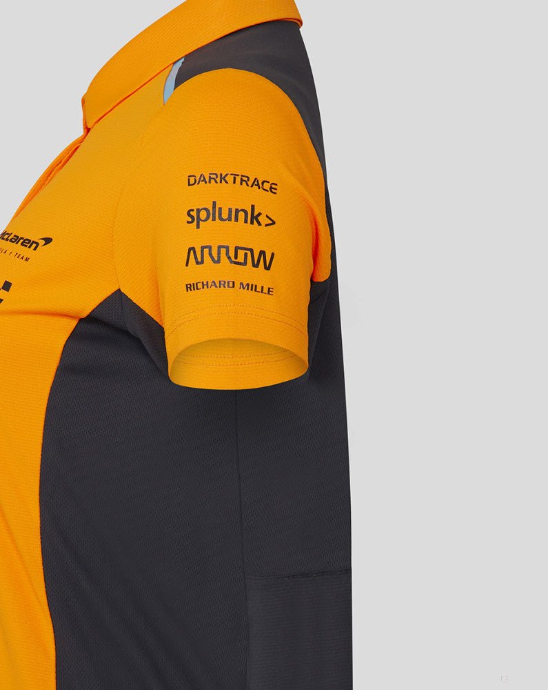 McLaren galléros póló, csapat, női, Lando Norris, papaya, 2023 - FansBRANDS®