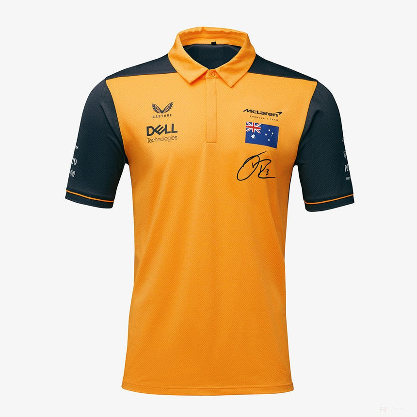 McLaren Galléros Póló, Daniel Ricciardo Team, Narancssárga, 2022 - FansBRANDS®