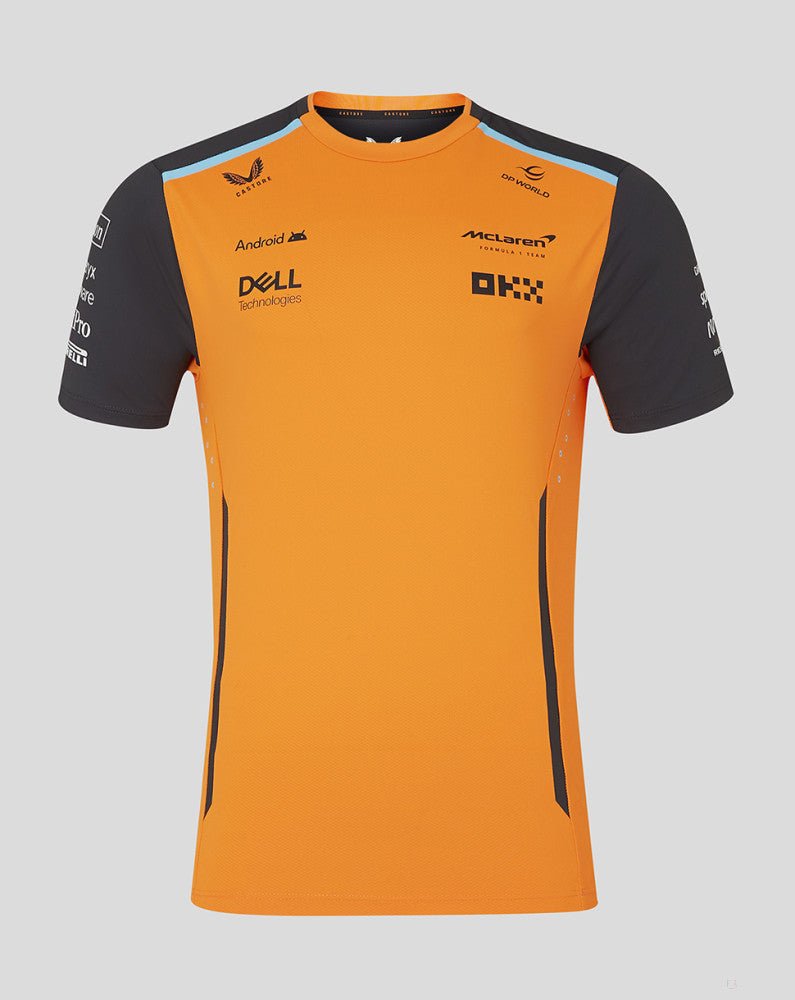 McLaren környakú póló, Castore, csapat, narancssárga, 2024 - FansBRANDS®