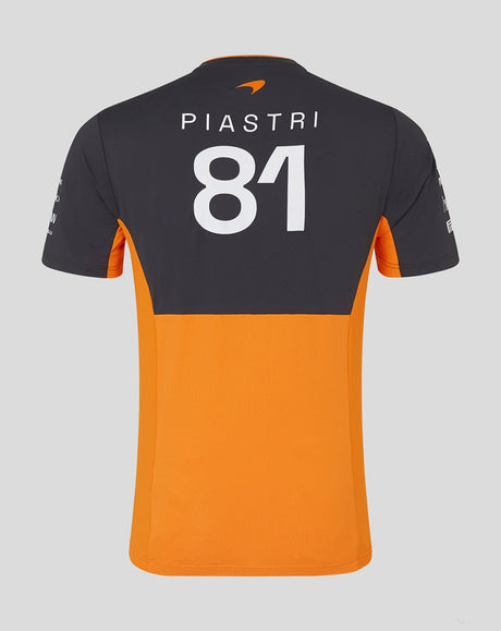 McLaren környakú póló, Castore, Oscar Piastri, narancssárga - FansBRANDS®