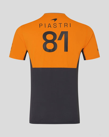 McLaren környakú póló, Castore, Oscar Piastri, szürke - FansBRANDS®