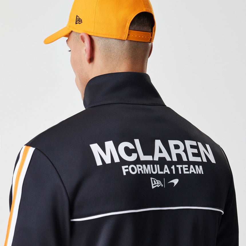 McLaren pulóver, teljes cipzáras, New Era, fekete - FansBRANDS® - HU