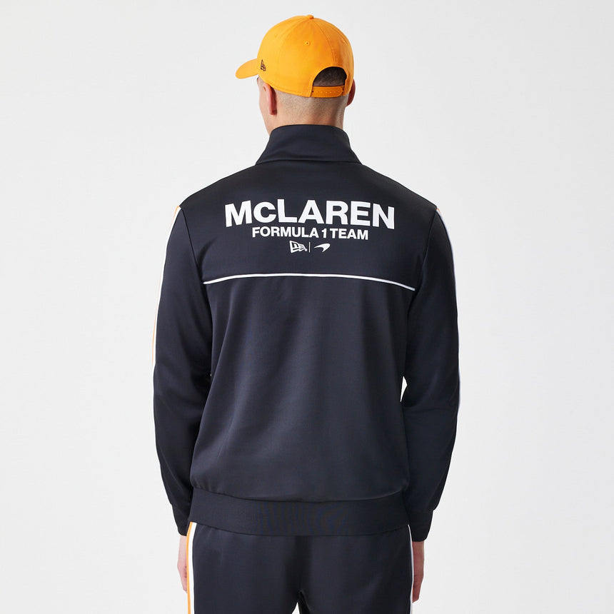 McLaren pulóver, teljes cipzáras, New Era, fekete - FansBRANDS® - HU