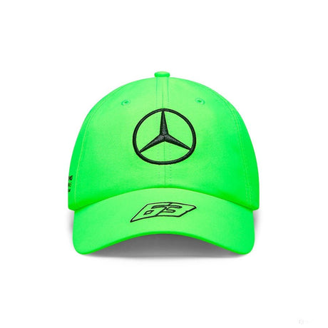 Mercedes baseball sapka, George Russell, gyerek, neon zöld, 2023 - FansBRANDS®