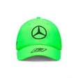 Mercedes baseball sapka, George Russell, neon zöld, 2023 - FansBRANDS®