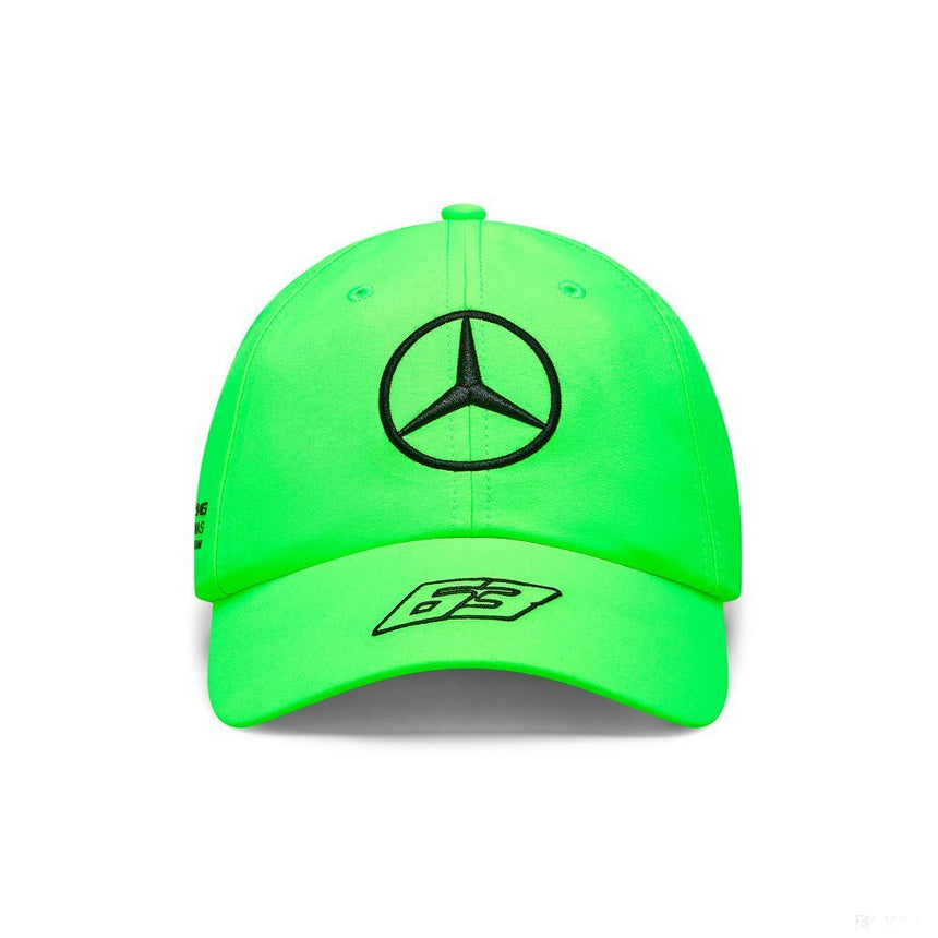 Mercedes baseball sapka, George Russell, neon zöld, 2023 - FansBRANDS® - HU