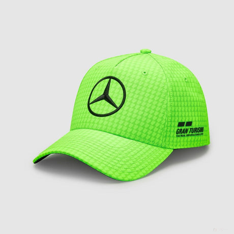 Mercedes baseball sapka, Lewis Hamilton, gyerek, neon zöld, 2023 - FansBRANDS® - HU