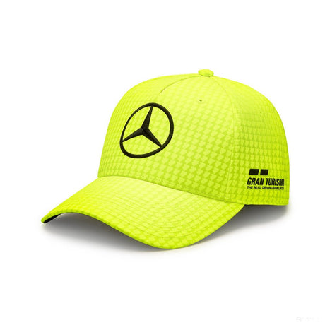 Mercedes baseball sapka, Lewis Hamilton, neon sárga, 2023 - FansBRANDS®