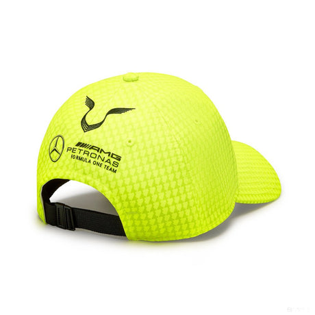 Mercedes baseball sapka, Lewis Hamilton, neon sárga, 2023 - FansBRANDS®